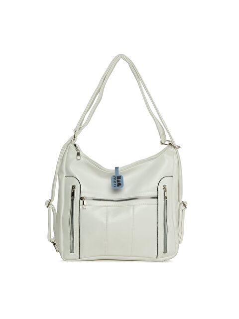 Bagmori Dik Fermuarlı Çok Gözlü Salaş Askılı ve Sırt Çantası