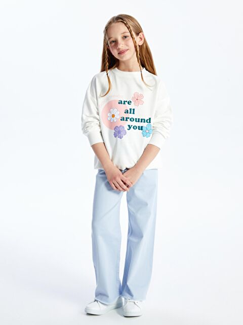 Dexia Rio - Örme Baskı Detaylı Sweatshirt - Beyaz - S000202398-20063