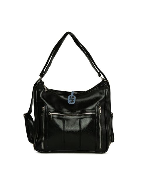 Bagmori Dik Fermuarlı Çok Gözlü Salaş Askılı ve Sırt Çantası