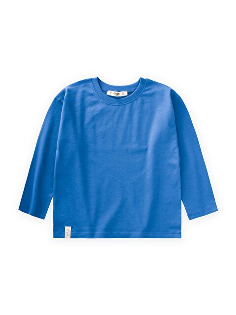 CİGİT Mevsimlik Basic T-Shırt 2-10 Yaş Mavi - S000374455-17234