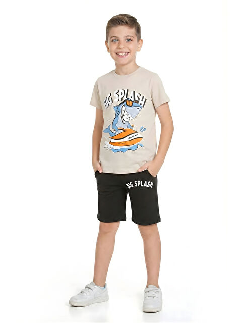 Modanino Erkek Çocuk Şortlu Takım 3-10 Yaş 12642DS