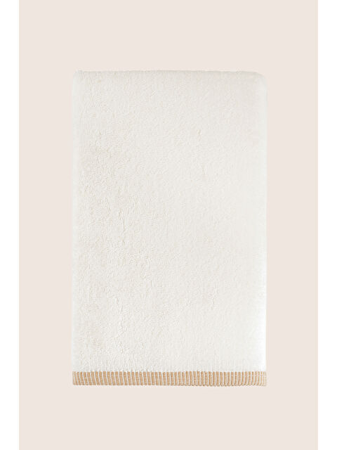 İrya Marble %100 Pamuk Banyo Havlusu 70x140 cm Krem - S000504106-19966