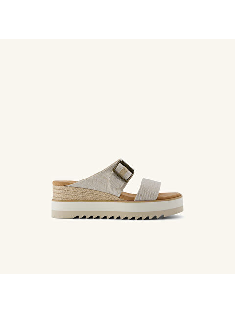 Toms Kadın Terlik 10022538 Diana Mule Buckle Wedge Sandal