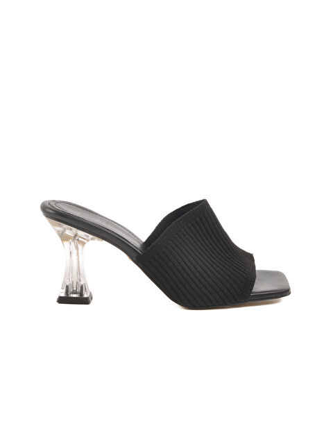 Ayakmod Siyah Kadın Topuklu Terlik T-401 Z - S000389214-19351