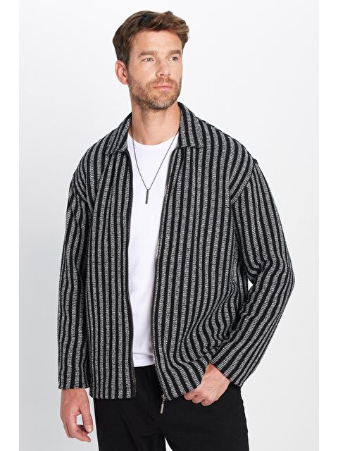 TUDORS Erkek Relax Fit Rahat Kesim Kışlık Gömlek - S000320791-23173