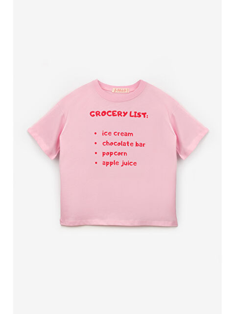 Le Mabelle Pembe Dondurma Baskılı Çocuk Tişört - S000513271-20024