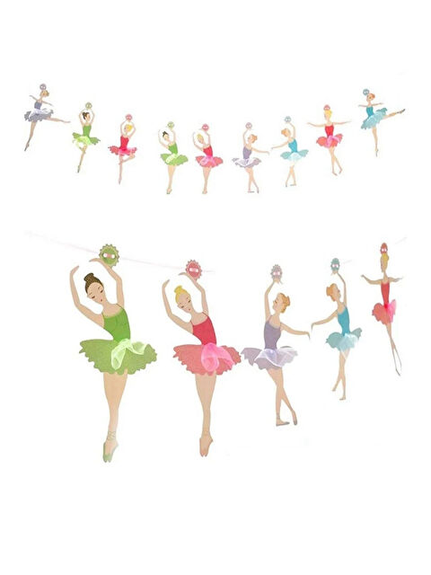 Le Mabelle Çok Renkli Balerin Figürlü Parti Banner - S000487523-23173