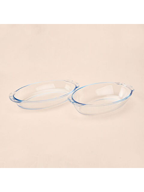 MasterChef Twin Isıya Dayanıklı Oval Cam Tencere Seti - Şeffaf - S000393572-26865