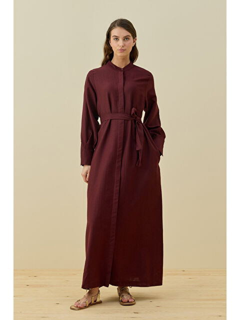 Remsa Vietnam Elbise 1777 Bordo