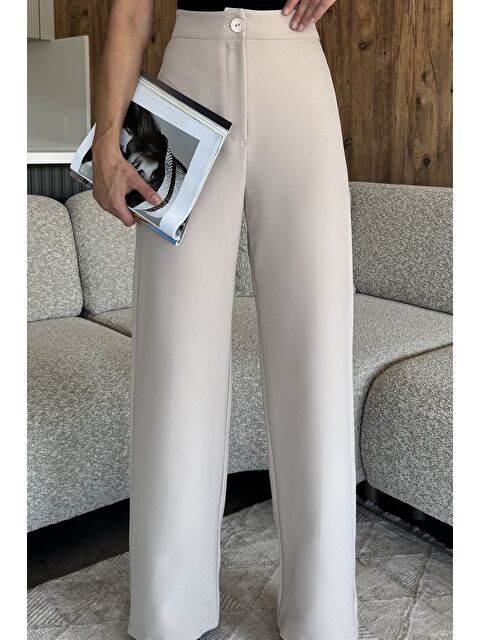 Gülseli Kadın Bol Paça Kumaş Pantolon - S000445234-25636