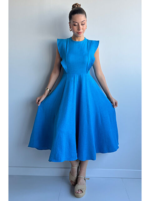 Gülseli Kadın Bisiklet Yaka Kiloş Elbise - S000299582-19393