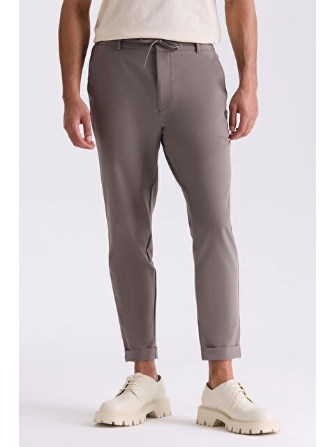 JAKAMEN Toprak Comfort Fit Beli Lastikli Spor Jogger Pantolon - S000496063-14742