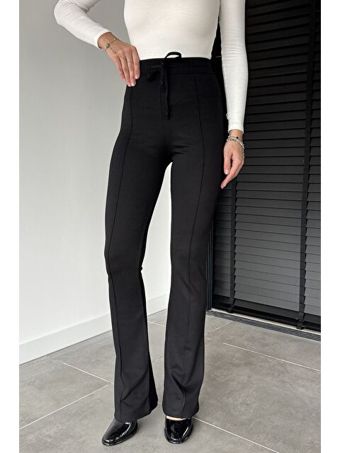 Gülseli Kadın Ön Çimalı İspanyol Paça Pantolon - S000470124-19351