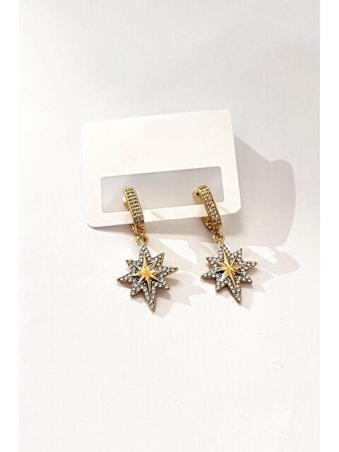 New Obsessions Taşlı Kuzey Yıldızı Sallantılı Küpe - S000462988-20076