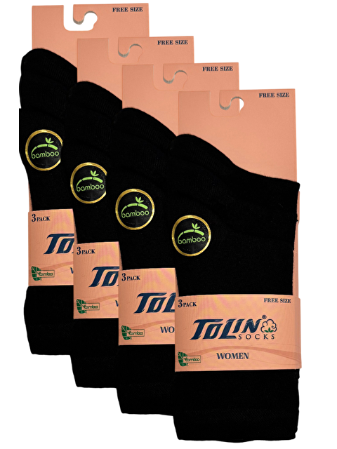 Tolin Kadın 12 li Bambu Çorap Seti 24024 - S000388766-19351