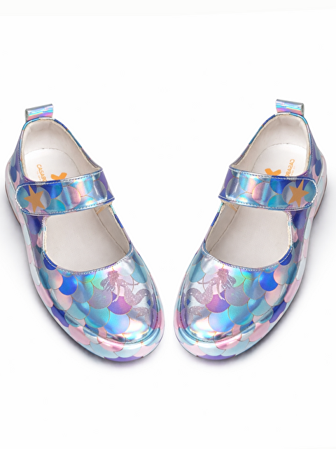 Casabony Mermaid Gri Hologramlı Kız Çocuk Ortopedik Babet