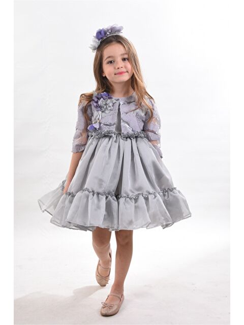 Mialora Özel Tasarım Kız Çocuk Kısa Elbise, Doğum Günü Elbisesi, Çanta Aksesuarlı Abiye Elbise_M2330 - S000381468-20600