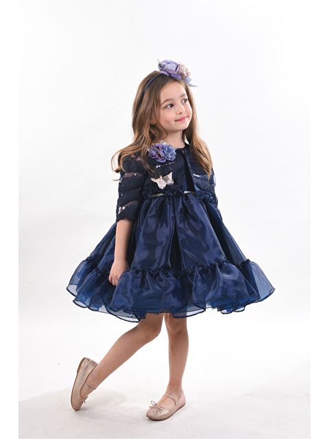 Mialora Özel Tasarım Kız Çocuk Kısa Elbise, Doğum Günü Elbisesi, Çanta Aksesuarlı Abiye Elbise_M2330 - S000381468-21164