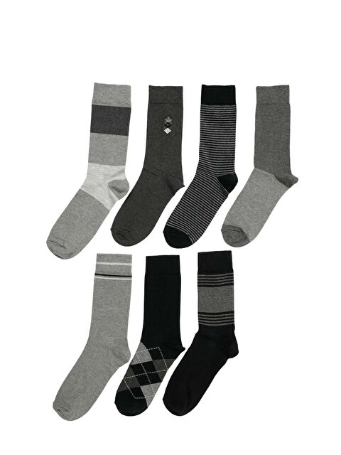 Polaris BEST 7LI SKT-M 5PR Çok Renkli Erkek 7 Li Çorap - S000490190-23173