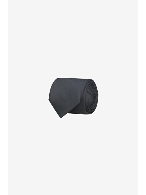 Altınyıldız Classics Erkek Siyah Desenli İpek İnce Kravat