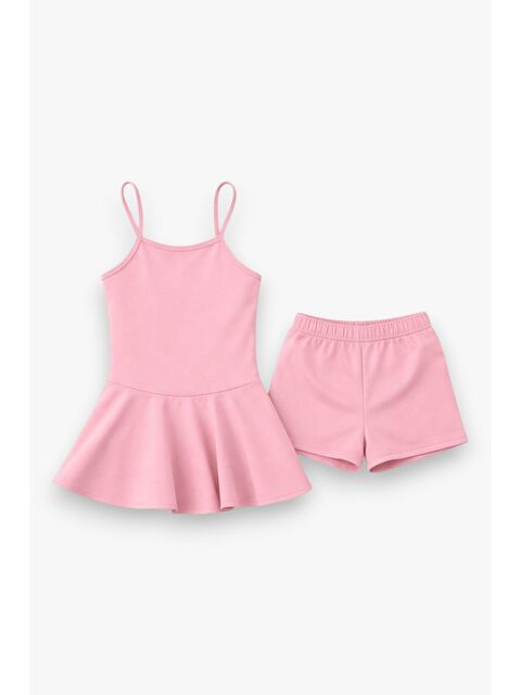 My Kids Wear Kız Çocuk Garson Mayo Elbiseli Şortlu 2’li Takım 12415 - S000506355-20020