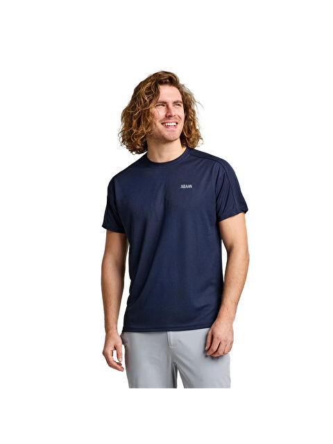 Slam Act Qd Erkek Mavi Tişört - S000503252-21164