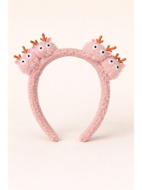 Katia And Bony Sevimli Geyik Aksesuarlı Pembe Taç