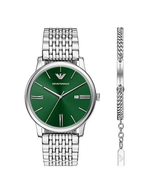 Emporio Armani AR80087SET Erkek Kol Saati ve Bileklik Seti
