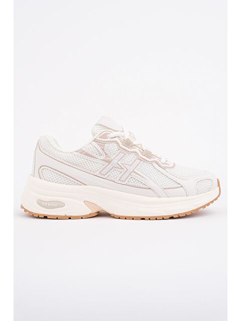 Muggo HYNEX Kadın Kalın Taban Bağcıklı Günlük Sneaker Spor Ayakkabı