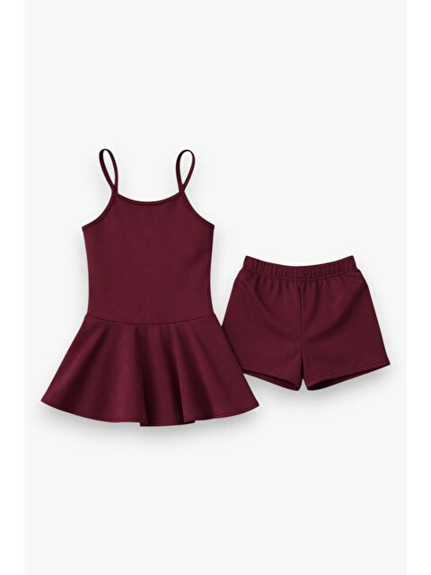 My Kids Wear Kız Çocuk Garson Mayo Elbiseli Şortlu 2’li Takım 12417 - S000506355-19951