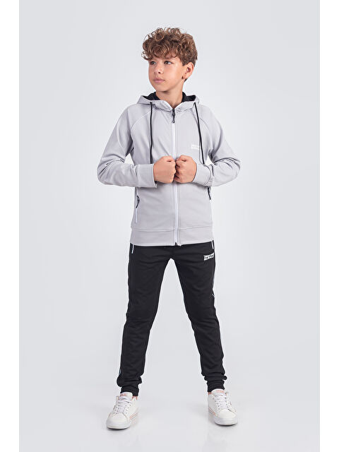 Pina Kids Kapüşonlu Dalkgıç Kumaş Eşofman Takımı Athletic ESF2242 - S000444468-20600