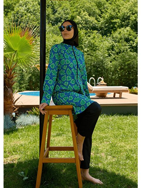 House of Modest Paraşüt Mayo Yaprak Desen - S000400716-23173