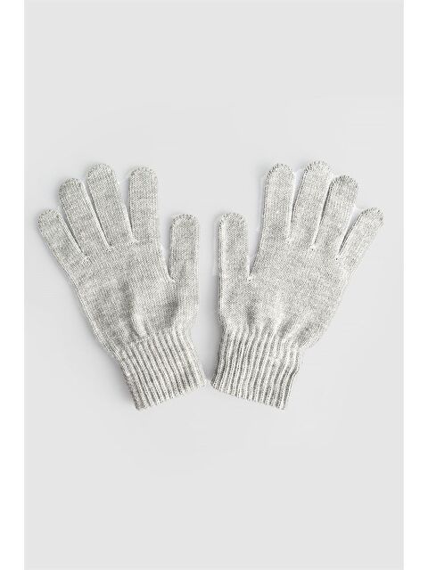 TUDORS Kışlık Yün Gri Erkek Eldiven - S000520405-20600