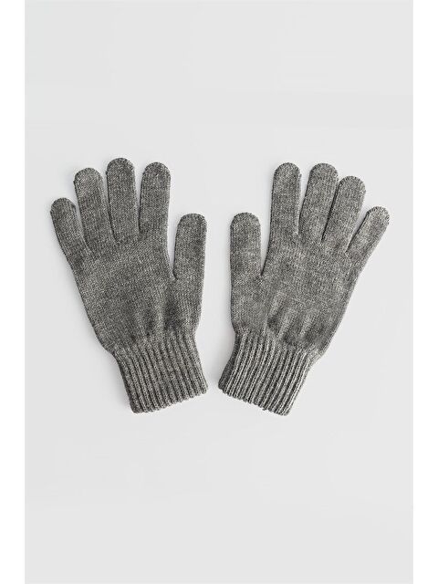 TUDORS Kışlık Yün Füme Erkek Eldiven - S000520407-33408