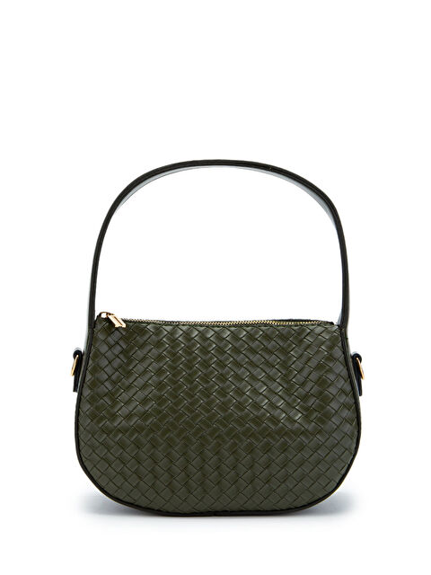 Minebag Örgü Detay Baget Fioana Kadın Kol Çanta Haki - S000520408-18547