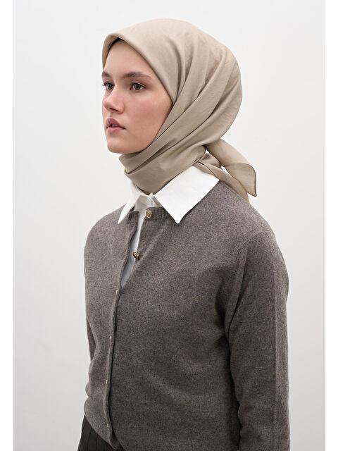 Fresh Scarfs PAMUK VİSKON EŞARP NATUREL BEJ - S000458568-26406