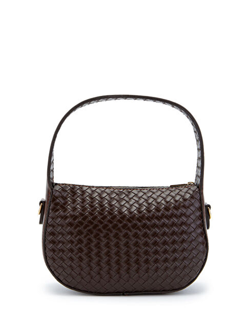 Minebag Örgü Detay Baget Fioana Kadın Kol Çanta Kahverengi - S000520408-19413
