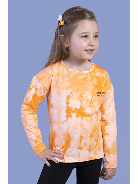 Toontoykids Kız Çocuk Batik Desenli Tişört - S000500947-20013