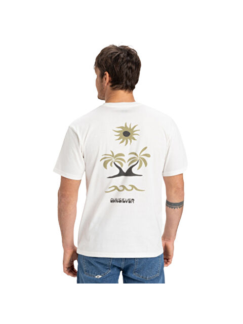 Quiksilver Evo Roads End Erkek Beyaz Tişört - S000489721-20063