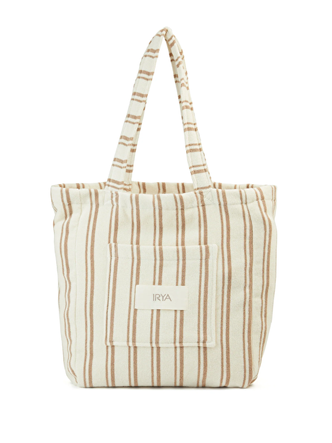 İrya In Lines İpliği Boyalı Büyük Çanta Mocha - S000504118-26423