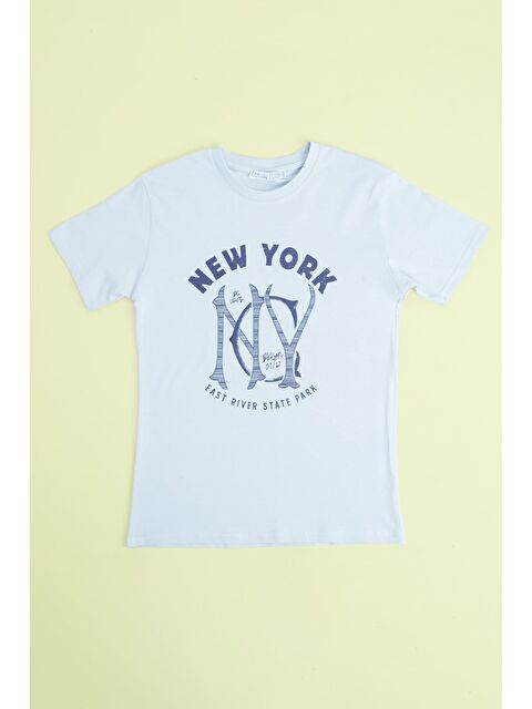 Fullamoda New York Yazı Baskılı Erkek Çocuk Tişört - S000532081-20600
