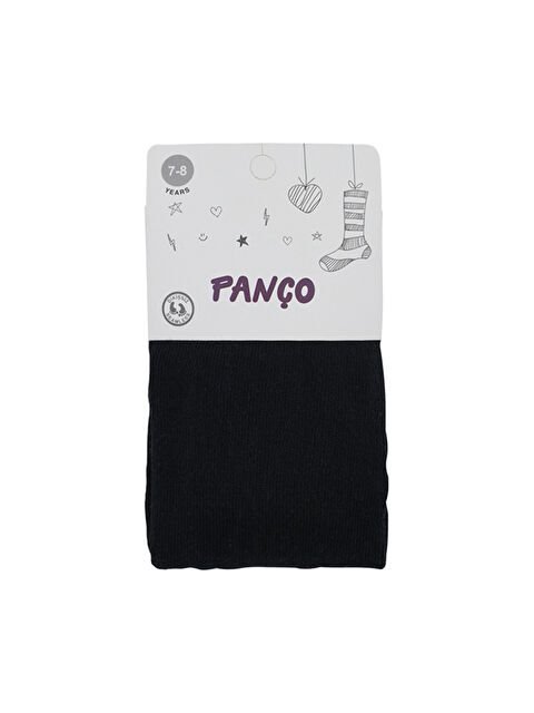 Panço Kız Çocuk Pamuklu Siyah Külotlu Çorap - S000508907-19351