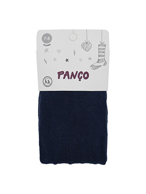 Panço Kız Çocuk Pamuklu Lacivert Külotlu Çorap - S000508907-21164