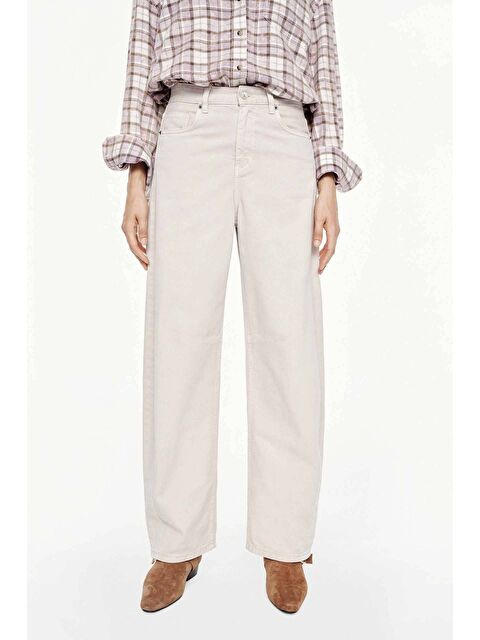 Saade Taş Kadın Yüksek Bel Mary Vintage Straight Fit Jean Pantolon - S000497522-25636