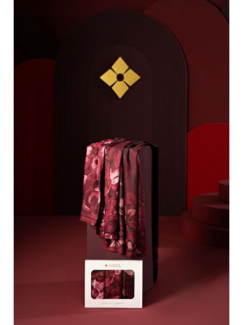 Jawel Kadın Soft Şal Paketi Bordo(Mellas-Marla-İmerion) - S000504120-23173