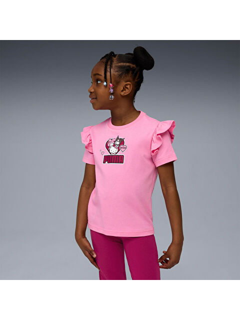 Puma X Hk&Fr Ruffle Kız Çocuk Pembe Tişört - S000518813-20024