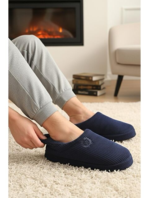 Oksit Wars Pofuduk Fitilli Ev Terliği Erkek Ses Yapmaz Taban Yıkanabilir Misafir Terliği - S000442267-21164