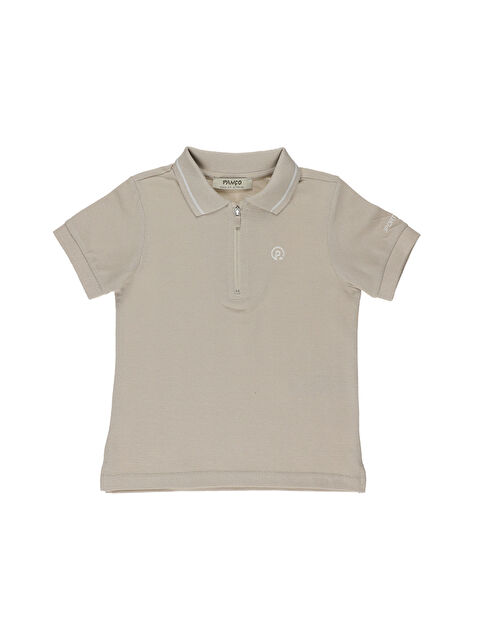 Panço Erkek Bebek Bej Polo Yaka Tişört - S000523617-19928