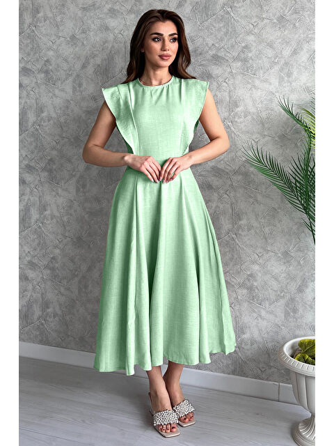 Gülseli Kadın Bisiklet Yaka Kiloş Elbise - S000299582-1180