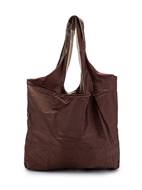 Minebag Açılabilen Anahtarlık Paraşüt Kumaş Alışveriş Kol Çantası Joan Klinkır Kahverengi - S000520410-19413